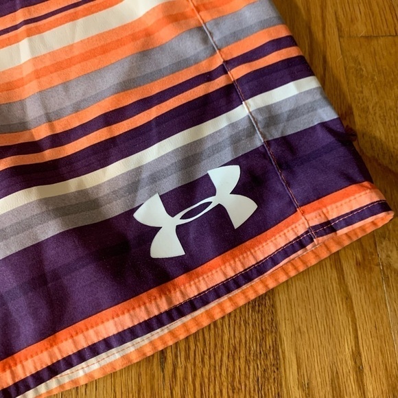 Under Armour Board/Swim Shorts Size 28 Purple/orange/white - Picture 8 of 14